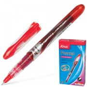 Ручка-роллер BEIFA (Бэйфа) 'A Plus', КРАСНАЯ, корпус с печатью, узел 0,5 мм, линия письма 0,33 мм, RX302602-RD