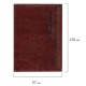 Обложка для паспорта экокожа, мягкая вставка изолон, 'PASSPORT', коричневая, STAFF Profit, 237184