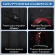 Рюкзак BRAUBERG CONTENT универсальный, 3 отделения, светоотражающий принт, 'Red Moon', 47х33х18 см, 273843