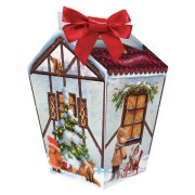 Подарок новогодний 'Евродомик', 700 г, НАБОР конфет, картонная упаковка, ХР-357