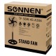 Вентилятор напольный, 3 режима, SONNEN TF-50W-45-А304, d=45 см, 50 Вт, черный, 454789