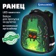 Ранец BRAUBERG PREMIUM, 2 отделения, с брелоком, 'Digital spider', LED-ЛАМПОЧКИ, 38х29х16 см, 273101