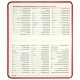 Еженедельник датированный 2023 МАЛЫЙ ФОРМАТ 95х155 мм А6, BRAUBERG 'Augustus', под кожу, красный, 113963