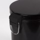 Ведро-контейнер для мусора (урна) с педалью ЛАЙМА 'Classic', 5 л, черное, глянцевое, металл, со съемным внутренним ведром, 604943