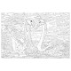 Раскраска по номерам А4 'Белые лебеди', С АКРИЛОВЫМИ КРАСКАМИ, на картоне, кисть, ЮНЛАНДИЯ, 664156