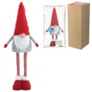 Украшение новогоднее интерьерное 70 см 'Гном Ворчун', телескопические ножки, полиэстер, ЗОЛОТАЯ СКАЗКА, 592522