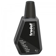 Краска штемпельная TRODAT 7011, черная, 28 мл, на водной основе, 52970