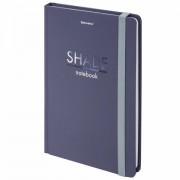 Блокнот с резинкой в клетку 96 л., А5, 145х203 мм, твердая обложка, BRAUBERG, 'Shade', 113725