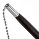 Ручка шариковая настольная BRAUBERG 'Стенд-Пен Блэк1', СИНЯЯ, цепочка, корпус черный, линия письма 0,5 мм, 140889