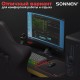 Коврик компьютерный для мыши большой SONNEN 'CYBER OUTLAW', ткань + резина, 400х355х3 мм, 513616