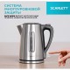 Чайник SCARLETT SC-EK21S13, 1,7 л, 2200 Вт, закрытый нагревательный элемент, стальной