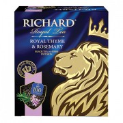 Чай RICHARD 'Royal Thyme & Rosemary', черный ароматизированный, 100 пакетиков по 2 г, 100647