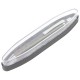 Ручка бизнес-класса шариковая BRAUBERG Opus, СИНЯЯ, корпус серый с хромом, линия 0,5м, 143493