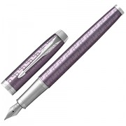 Ручка перьевая PARKER 'IM Premium Dark Violet CT', корпус фиолетовый с гравировкой, хромированные детали, синяя, 1931636