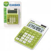 Калькулятор настольный CASIO MS-20NC-GN-S (150х105 мм) 12 разрядов, двойное питание, белый/зеленый, блистер, MS-20NC-GN-S-EC