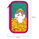 Пенал ЮНЛАНДИЯ, 3 отделения, картон с эффектом soft-touch, 19х11 см, 'Duck tales', 273500