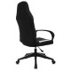 Кресло компьютерное BRABIX 'Alpha GM-018', ткань/экокожа, черное/белое, 532640, GM-018_532640