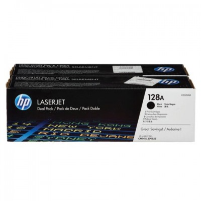 Картридж лазерный HP (CE320AD) LaserJet CM1415FNW/CP1525NW, черный, оригинальный, КОМПЛЕКТ 2 шт., ресурс 2х2000 страниц