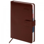 Ежедневник датированный 2026 А5 148х218 мм, GALANT 'Ritter', под кожу, коричневый, 117490
