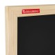 Доска для мела магнитная 30х45 см, черная, деревянная рамка, BRAUBERG 'Wood', 238801