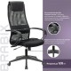Кресло офисное BRABIX PREMIUM 'Stalker EX-608 PL', ткань-сетка/кожзам, черное, 532090