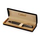 Ручка подарочная шариковая GALANT 'Dark Chrome', корпус матовый хром, золотистые детали, пишущий узел 0,7 мм, синяя, 140397