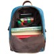 Рюкзак BRAUBERG для старшеклассников/студентов/молодежи, холщовый, 'Джинс', 12 литров, 32х25х11 см, 225295