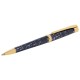 Ручка подарочная шариковая GALANT 'TRAFORO', корпус синий, детали золотистые, узел 0,7 мм, синяя, 143512