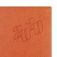Ежедневник датированный 2020 А5 (138х213 мм) BRAUBERG 'Rainbow Croc', под кожу крокодила, 'глянец', оранжевый, 129738