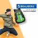 Рюкзак BRAUBERG HIGH SCHOOL универсальный, 3 отделения, 'Лайм', черный/салатовый, 46х31х18 см, 225524