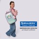 Ранец BRAUBERG SHINY, 2 отделения, с брелоком, 'Сказочный единорог', 38х28х14 см, 270694