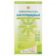 Лейкопластырь бактерицидный 4х10 см телесного цвета на нетканой основе, LEIKO, 213873