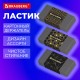Ластик BRAUBERG 'GOLDEN BLACK', 50х24х10 мм, прямоугольный, картонный держатель, экологичный ПВХ, ассорти, 272728