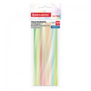 Закладки клейкие, выделители текста, BRAUBERG ULTRA COLOR, 135х5 мм, 160 штук (8 цветов х 20 листов), 116685