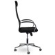 Кресло офисное BRABIX 'Pilot EX-610 CH' premium, хром, ткань-сетка, черное, 532417