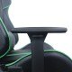 Кресло компьютерное BRABIX 'GT Carbon GM-120', две подушки, экокожа, черное/зеленое, 531929