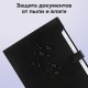 Папка-органайзер на кнопке 12 отделений, BRAUBERG 'Extra', А4, черная с белым, 271930
