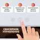 Зеркало для макияжа гримерное с подсветкой, 9 LED-ламп, 3 режима свечения, размер 25х30 см, работа от сети 220 V, цвет белый, BRABIX, 609335