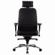 Кресло офисное МЕТТА 'SAMURAI' KL-3, с подголовником, кожа, черное