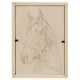 Доска для выжигания в рамке 'Лошадь', основа из фанеры, рамка 13х18 см, LORI, Вр-018