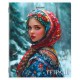 Тетрадь А5, 48 л., BRAUBERG, скоба, клетка, глянцевый лак, 'Русская красавица' (микс в спайке), 405649