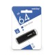 Флеш-диск 64 GB, SMARTBUY X-Cut, USB 3.0, металлический корпус, черный, SB64GBXC-BL