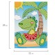 Набор для творчества 'Сверкающая мозаика из мягкого пластика', 'Крокодил', 21х29 см, ЮНЛАНДИЯ, 662366