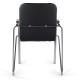 Кресло для приемных и переговорных BRABIX 'Samba CF-105 BOX-2', хром, орех (D-8), черный, разобрано, 532761