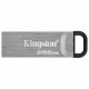 Флеш-диск 256 GB KINGSTON DataTraveler Kyson, разъем USB 3.2, серебряный, DTKN/256GB