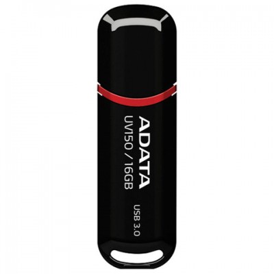 Флеш-диск 16 GB A-DATA UV150 USB 3.0, черный, AUV150-16G-RBK