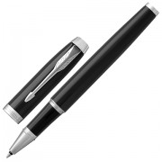 Ручка-роллер PARKER 'IM Core Black Lacquer CT', корпус черный глянцевый лак, хромированные детали, черная, 1931658