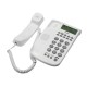 Телефон RITMIX RT-440 white, АОН, спикерфон, быстрый набор 3 номеров, автодозвон, дата, время, белый, 15118353