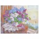 Картина стразами (алмазная мозаика), 30х40 см, ОСТРОВ СОКРОВИЩ 'Букет сирени', без подрамника, 663860