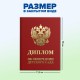 Диплом об окончании детского сада, бумвинил красный, А5 115х150 мм, BRAUBERG, 117577